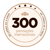 300 PREMIAÇÕES INTERNACIONAIS AO LONGO DE 3 ANOS